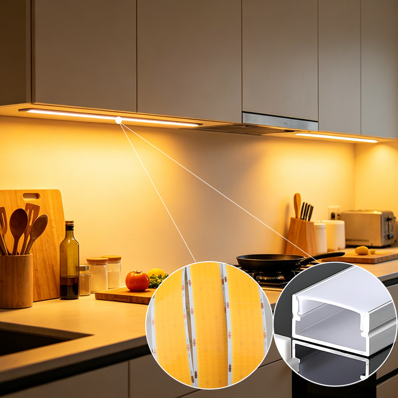 12V Ultra Bright White LED Strip COB 30mm Wide 5-Row Light 12V Ultra Bright White LED Strip COB 30mm Wide 5-Row Light