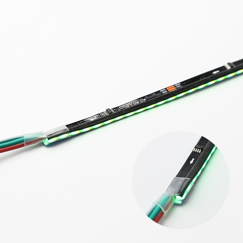 12V WS2811F Black RGB Continuous Edge-lit Cob LED Strip