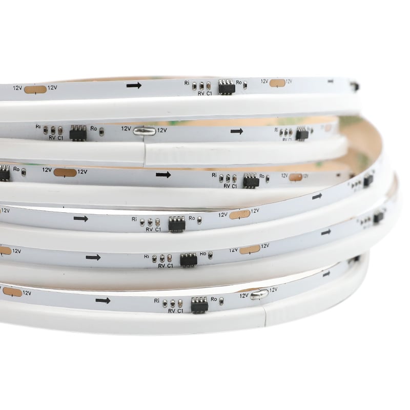 12V WS2811F Dotless Side Glow RBG Cob Edge Lighting Tape 100 Pixels 12V WS2811F Dotless Side Glow RBG Cob Edge Lighting Tape 100 Pixels