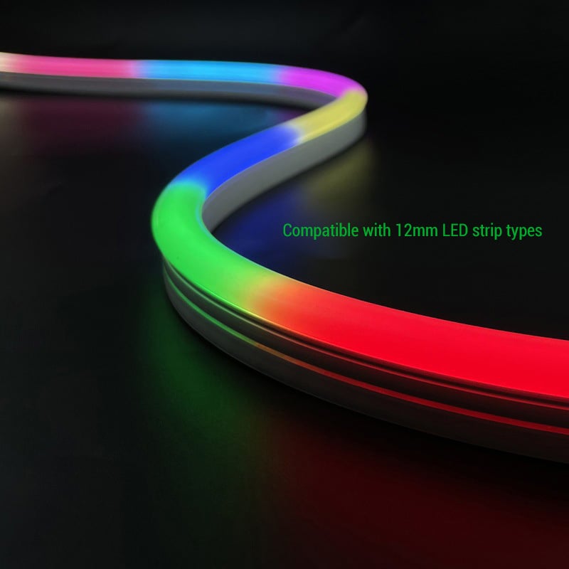 12x25mm Dome Side Pro LED Neon Flex Tube For 12mm Light Strips 12x25mm Dome Side Pro LED Neon Flex Tube For 12mm Light Strips