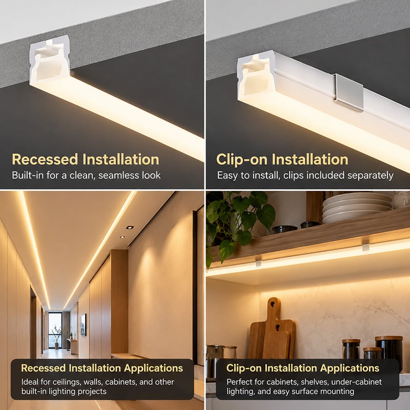 Top-Lit 16x16mm DC24V Free Cut LED Neon Flex Solderless Warm White Cabinet Lighting Top-Lit 16x16mm DC24V Free Cut LED Neon Flex Solderless Warm White Cabinet Lighting