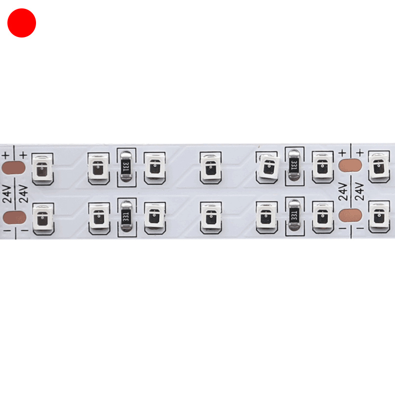 2-reihiges SMD2835-LED-Bandlicht mit hoher Helligkeit (810 nm, Nahinfrarot) 2-reihiges SMD2835-LED-Bandlicht mit hoher Helligkeit (810 nm, Nahinfrarot)