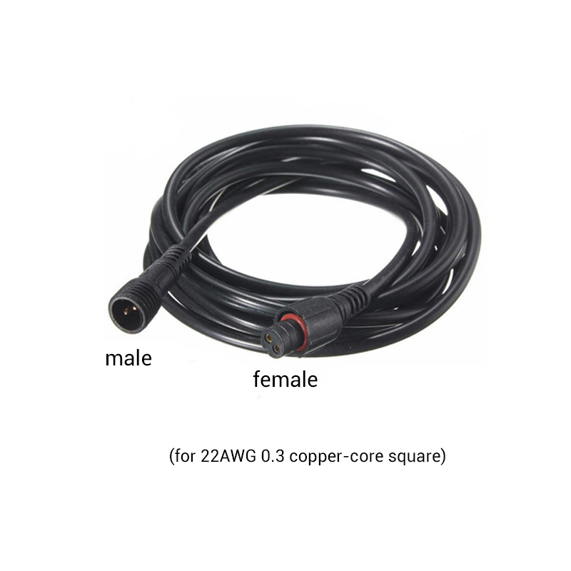 20 Inch Male To Female 2 Pin Outdoor Light Extension Cable Cord 20 Inch Male To Female 2 Pin Outdoor Light Extension Cable Cord