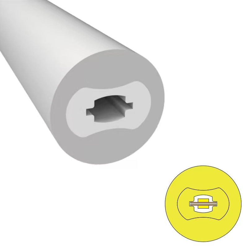 16.4ft/roll Diameter 22mm 360° Round Emitting Waterproof IP67 Flexible Silicone LED Channel For 8mm LED Light Strips