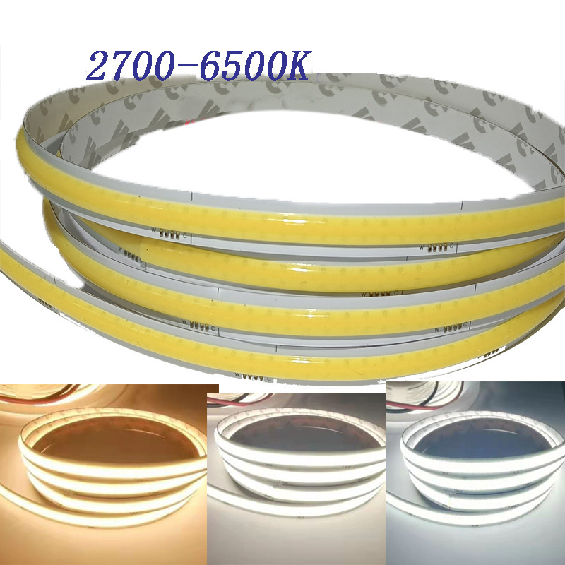 24 Volt COB 840 Chip/m Bright CCT Warm Cool Color Tuning LED Strip Aesthetics 24 Volt COB 840 Chip/m Bright CCT Warm Cool Color Tuning LED Strip Aesthetics