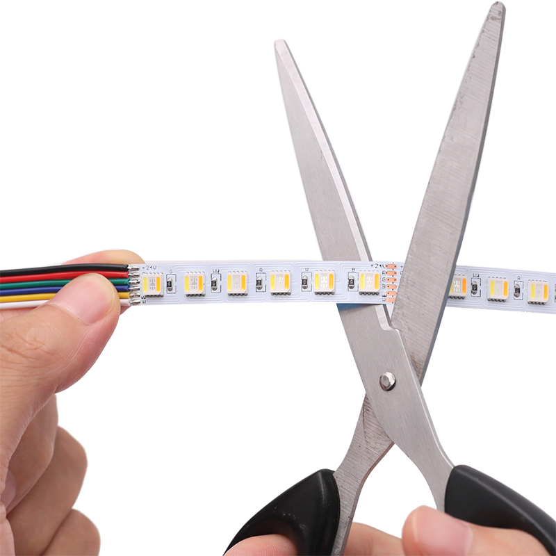 24V 5050 Color Shift RGB Tunable White LED Strip Light 10mm 96 LED/m 24V 5050 Color Shift RGB Tunable White LED Strip Light 10mm 96 LED/m