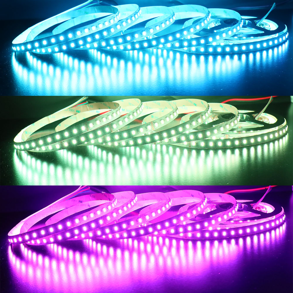 24V 5050 Color Shift RGB Tunable White LED Strip Light 10mm 96 LED/m 24V 5050 Color Shift RGB Tunable White LED Strip Light 10mm 96 LED/m