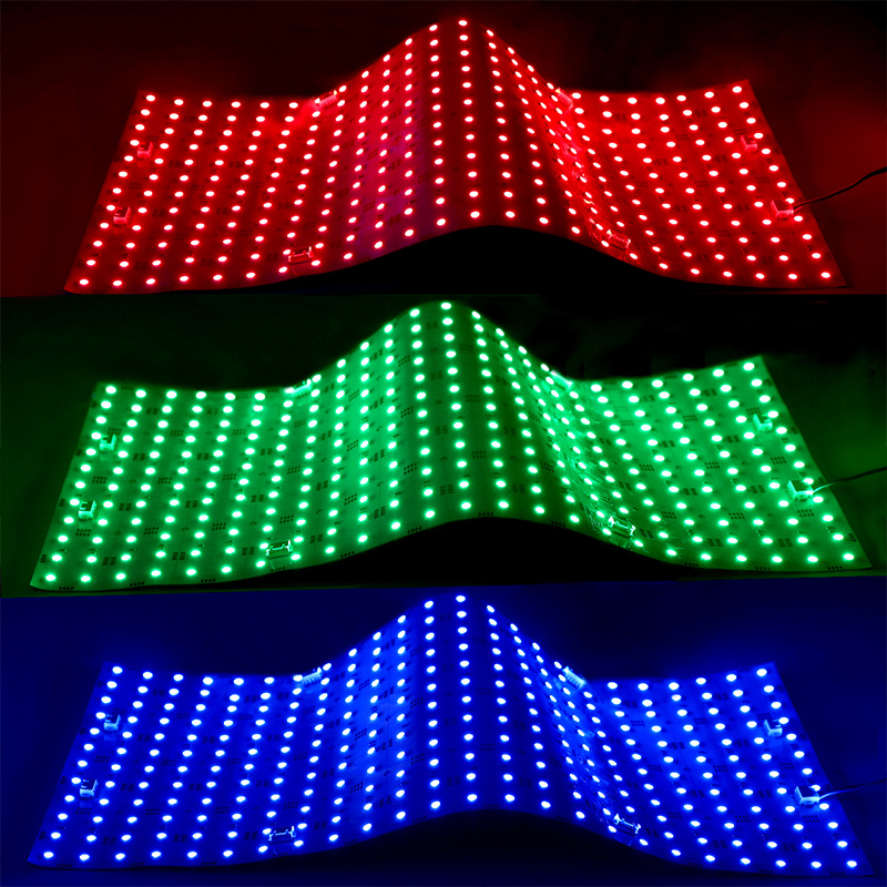 24V 5050 RGB Flexible LED Light Panels for Backlighting 6 LEDs Cut 24x12 24V 5050 RGB Flexible LED Light Panels for Backlighting 6 LEDs Cut 24x12