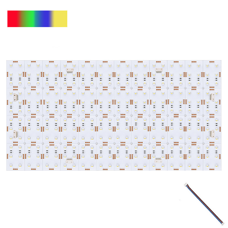 24V 70W vysoce výkonný RGB+W Flex podsvícený panel LED prostěradla 24x12