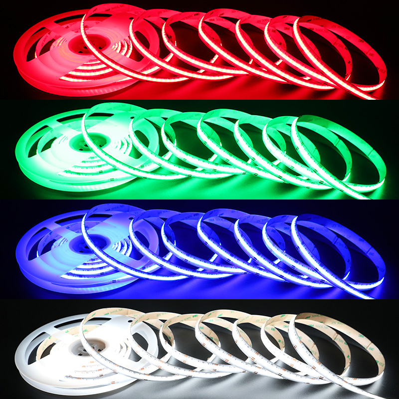 24V RGBW COB LED pásek s vysokou hustotou s tenčí krycí vrstvou 840 LED / m 24V RGBW COB LED pásek s vysokou hustotou s tenčí krycí vrstvou 840 LED / m