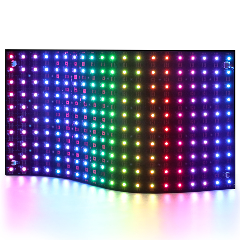 24V individuálně ovladatelná WS2811 RGB Smart LED s plochým panelem s černým panelem