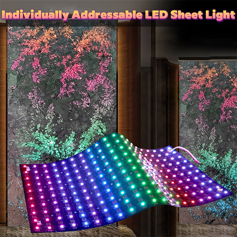 24V individuálně ovladatelná WS2811 RGB Smart LED s plochým panelem s černým panelem 24V individuálně ovladatelná WS2811 RGB Smart LED s plochým panelem s černým panelem
