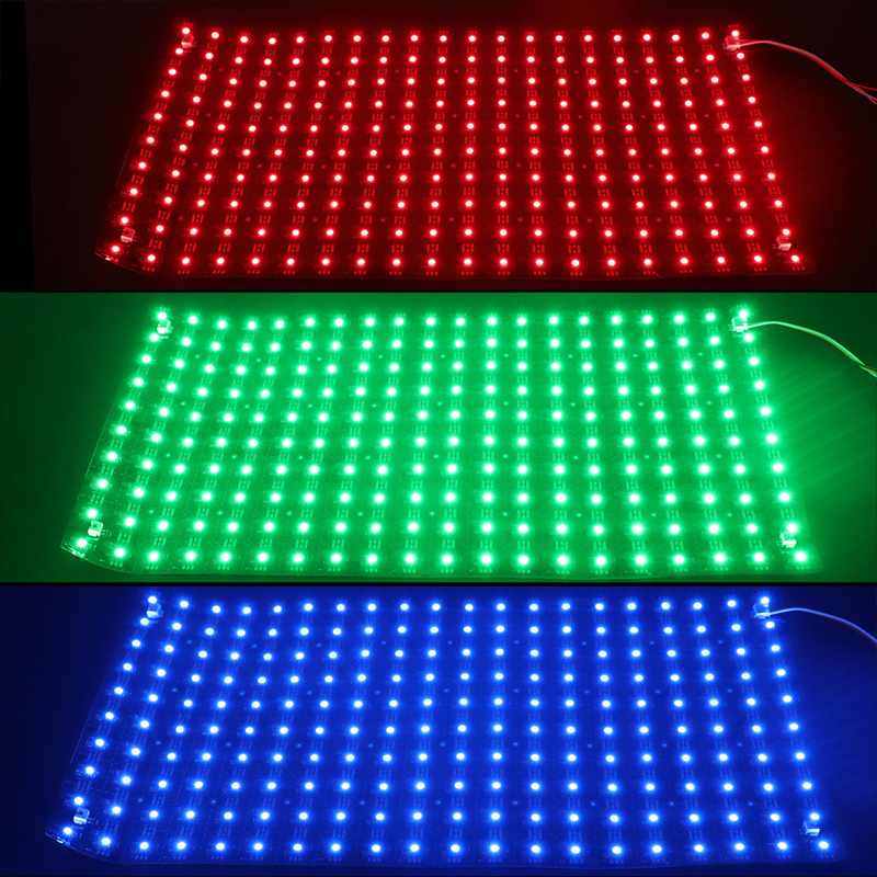 24V individuálně ovladatelná WS2811 RGB Smart LED s plochým panelem s černým panelem 24V individuálně ovladatelná WS2811 RGB Smart LED s plochým panelem s černým panelem