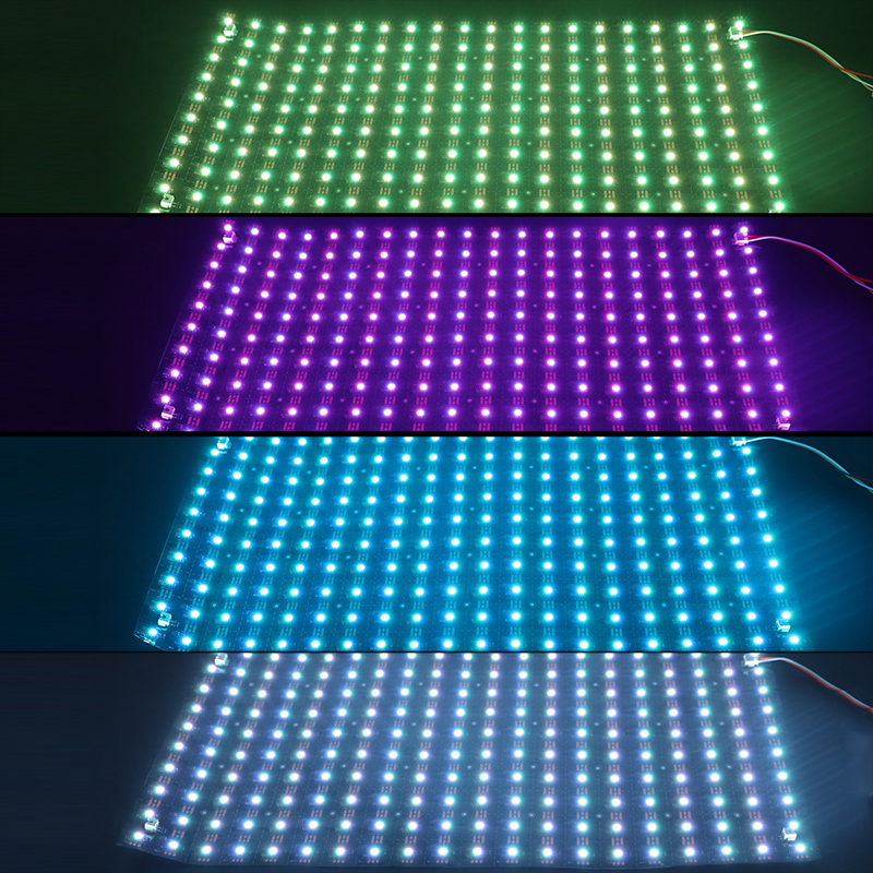 24V individuálně ovladatelná WS2811 RGB Smart LED s plochým panelem s černým panelem 24V individuálně ovladatelná WS2811 RGB Smart LED s plochým panelem s černým panelem
