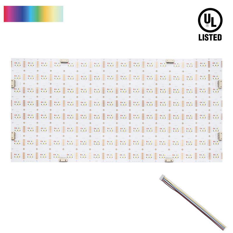 24V RGB einstellbare weiße Trimmung zur Größenanpassung Farbwechsel Flexible LED-Blattleuchte 16X8