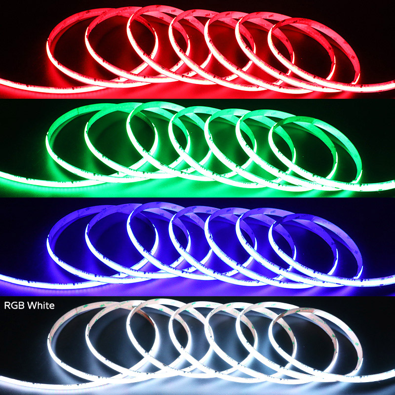 24V WS2811 FCOB čip na desce RGB LED pásek adresovatelná páska 10 mm šířka 24V WS2811 FCOB čip na desce RGB LED pásek adresovatelná páska 10 mm šířka