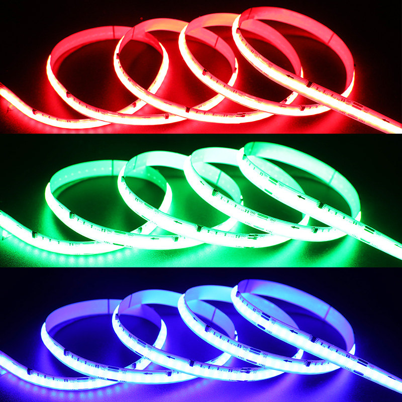 24V WS2811 Pixel digitální vícebarevný RGB COB LED světelný pásek o šířce 8 mm 24V WS2811 Pixel digitální vícebarevný RGB COB LED světelný pásek o šířce 8 mm