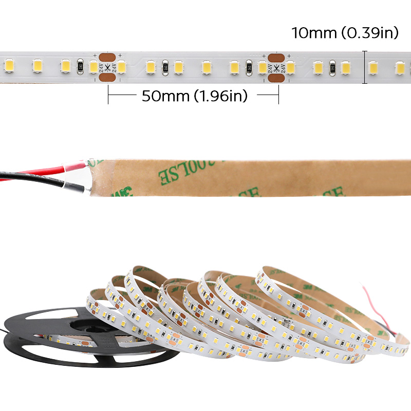 24V bílý LED pásek s různými možnostmi teploty barev 600 světel CRI 90 24V bílý LED pásek s různými možnostmi teploty barev 600 světel CRI 90