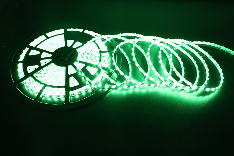 Difuzní reflexní čočka Zelený LED pásek Světelný efekt