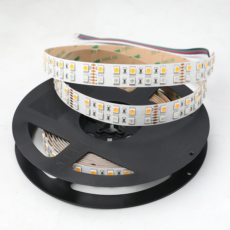RGB+W Color Change LED Lights - 144LEDs/m High Density LED Strip - 24V Dual Row RGB+W Color Change LED Lights - 144LEDs/m High Density LED Strip - 24V Dual Row