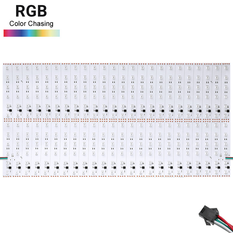 24V DC SMD5050 RGB Pixel LED Sheet 24X12 Lights With 24X2 SM16703 ICs