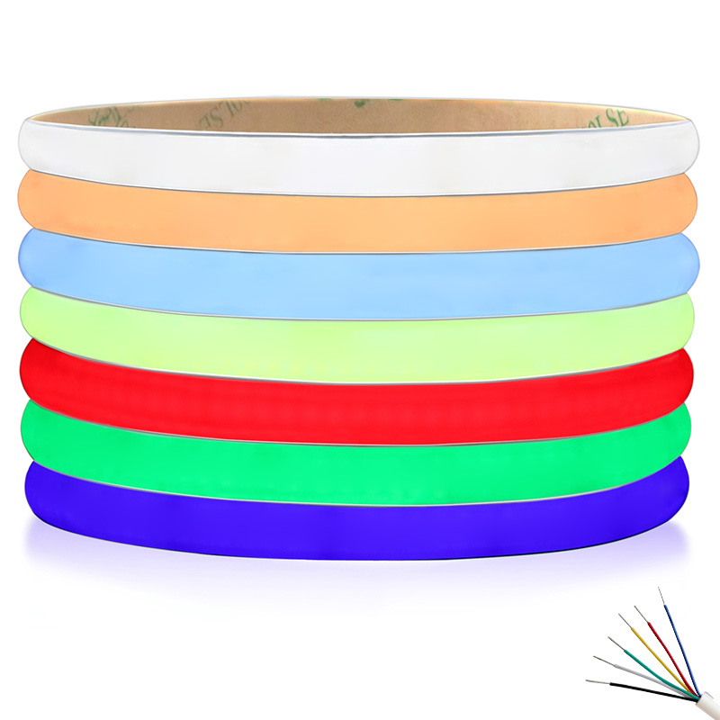 24V Farbe umschaltbar RGBWW Cob Led NeonFlex Streifen Licht wasserdicht Cuttable 24V Farbe umschaltbar RGBWW Cob Led NeonFlex Streifen Licht wasserdicht Cuttable