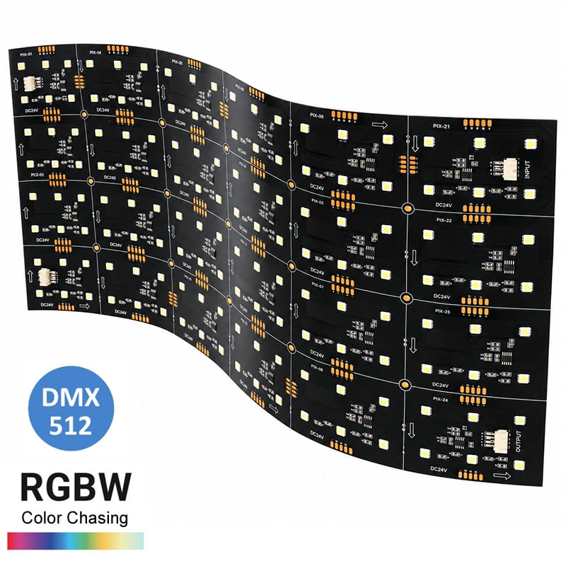  24V UCS512C1L RGBW Custom Size LED Pixel Mapping DMX Backlight Sheet