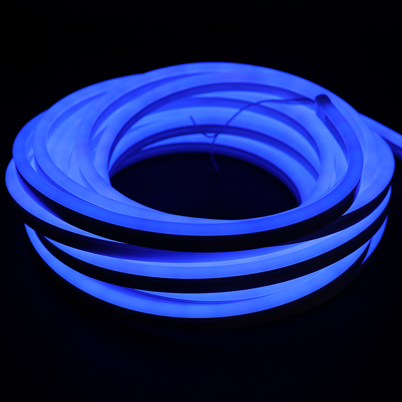 Dual Signal 24 V langer digitaler RGB 12 x 25 mm seitlich gebogener Dome RGBIC Neon-ähnlicher LED-Streifen, bis zu 30 m Dual Signal 24 V langer digitaler RGB 12 x 25 mm seitlich gebogener Dome RGBIC Neon-ähnlicher LED-Streifen, bis zu 30 m