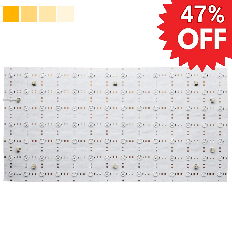 24V 2835 White Flexible LED Panel Sheet With Optical Lens 50x25