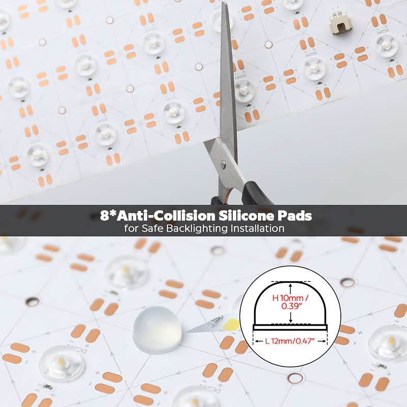 24V 2835 White Flexible LED Panel Sheet With Optical Lens 50x25 24V 2835 White Flexible LED Panel Sheet With Optical Lens 50x25