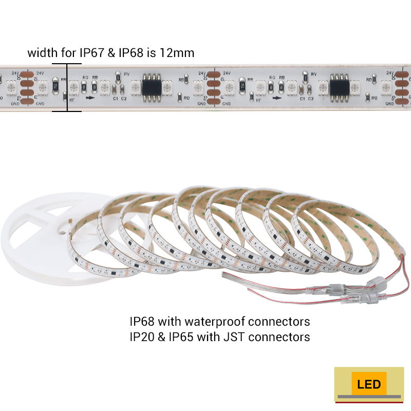 24VDC TM1934 2835 Bright Addressable RGB Led Pixel Ribbon 10mm 24VDC TM1934 2835 Bright Addressable RGB Led Pixel Ribbon 10mm
