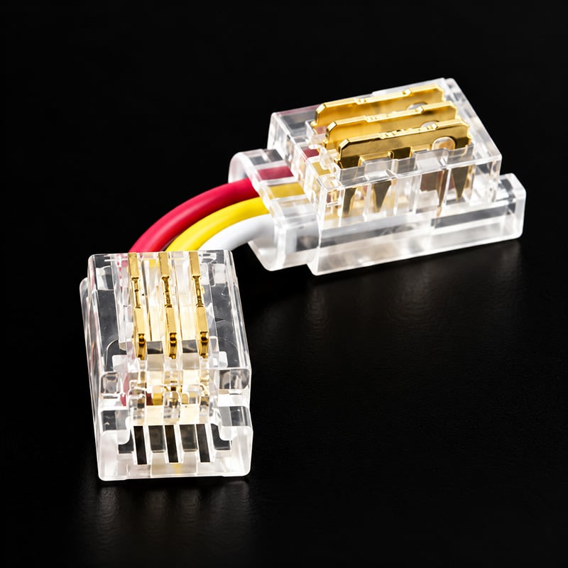 3-Pin 5mm Solderless Corner Connector for LED Strip Light