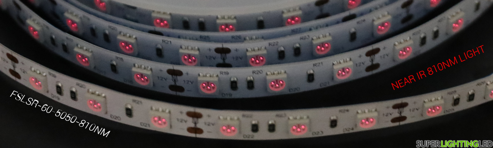 Near IR 810nm LED Strip SMD5050 (FSLSR-60-5050-810NM)