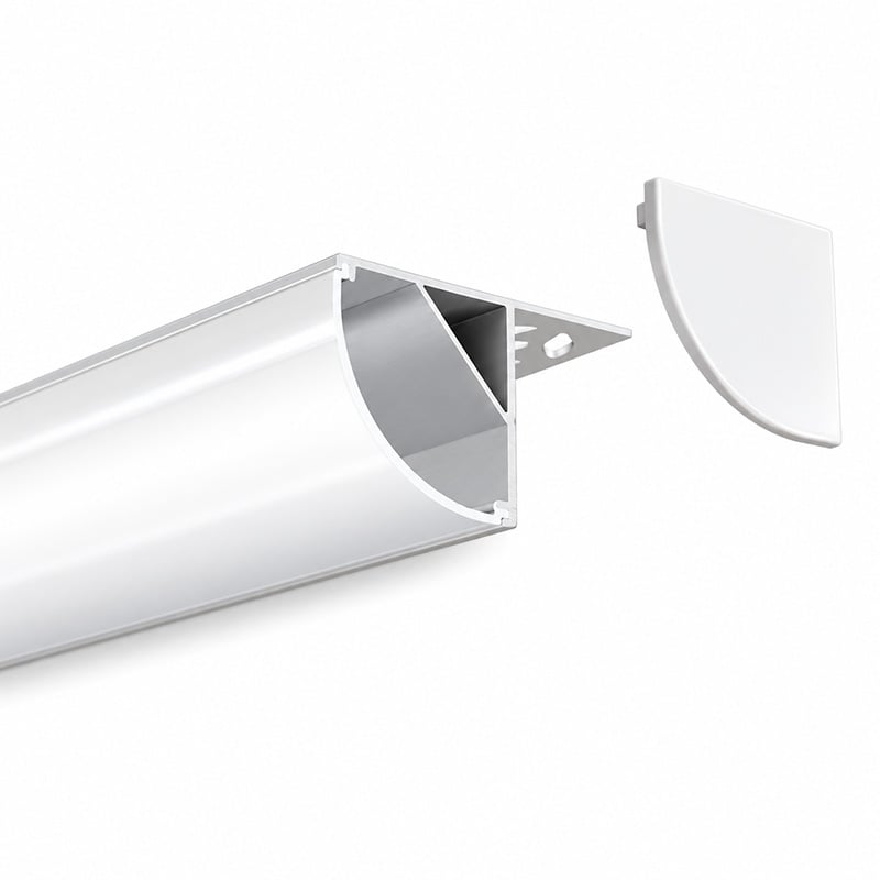 Recessed 1.18" Corner Mount LED Strip Channel For 20mm Bright Light