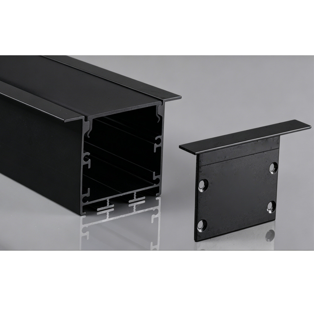 Economic 35mm Recessed Silver & Black Aluminum LED Channels With Wings