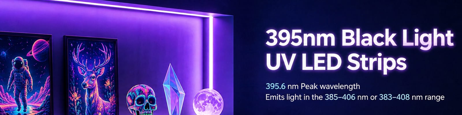365nm Black Light UV LED Strip Lighting | SuperLightingLED