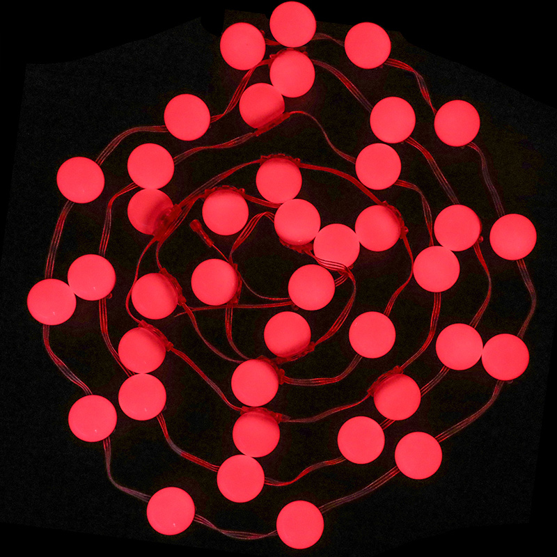 3cm Base Small Solid Color Exterior LED Globe Ball String Lights 40 Counts 3cm Base Small Solid Color Exterior LED Globe Ball String Lights 40 Counts