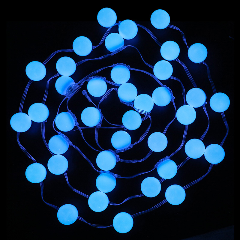3cm Base Small Solid Color Exterior LED Globe Ball String Lights 40 Counts 3cm Base Small Solid Color Exterior LED Globe Ball String Lights 40 Counts