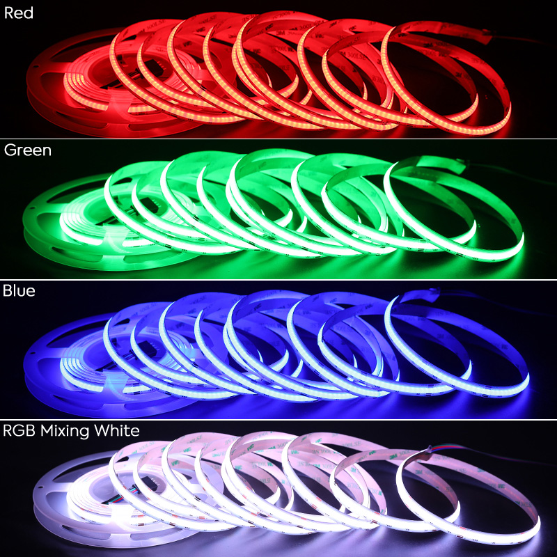840 Chips/m 24V hohe helle RGB LED Cob Lichtleiste flexibel 840 Chips/m 24V hohe helle RGB LED Cob Lichtleiste flexibel