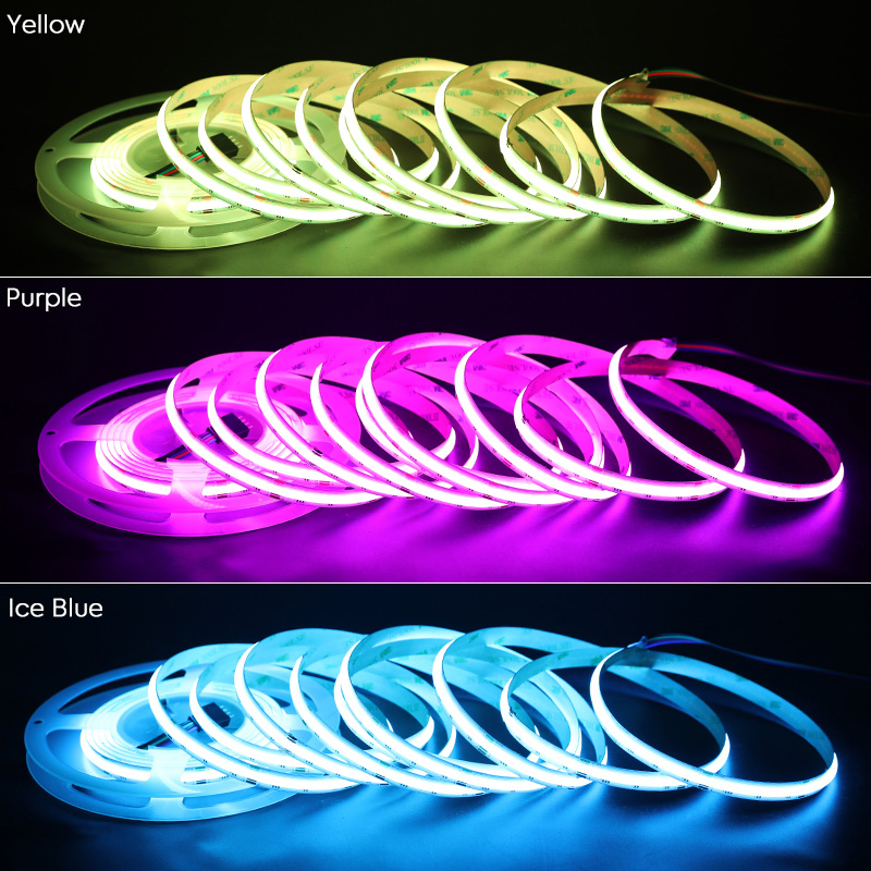 840 Chips/m 24V hohe helle RGB LED Cob Lichtleiste flexibel 840 Chips/m 24V hohe helle RGB LED Cob Lichtleiste flexibel
