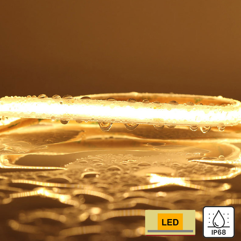48V DC 32' Continous Flexible Outdoor COB LED Strip Lights IP68 Rated