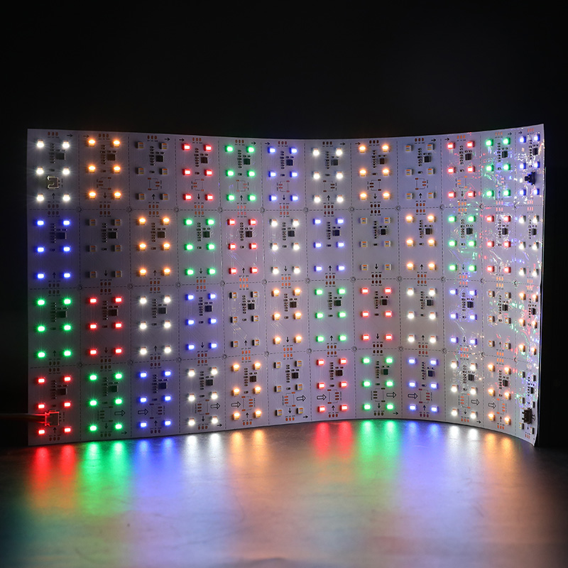 24V Cuttable UCS2905 5-in-1 RGBCCT LED Digital Matrix Light Sheet Flex