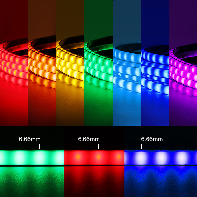 5 Volt COB LED Slim 5mm diffuses RGB LED-Band leuchtet flexibel 5 Volt COB LED Slim 5mm diffuses RGB LED-Band leuchtet flexibel