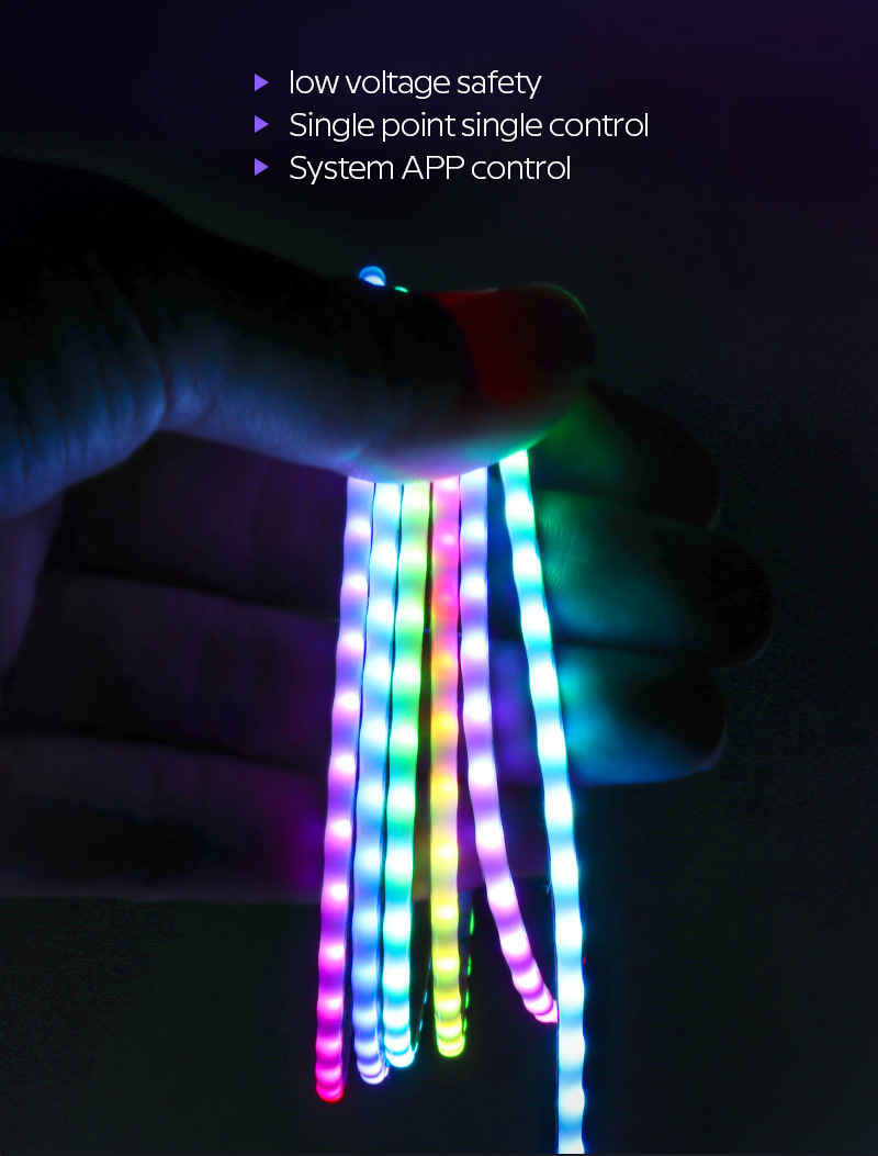 2.7 mm superschlankes RGBIC COB-LED-Bandlicht