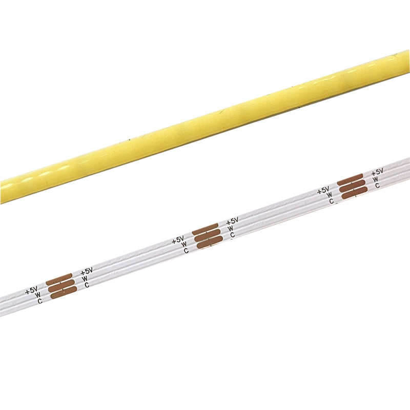 5V Small Cob Light Warm to Cool 5mm COB LED pásek CCT Nastavitelný