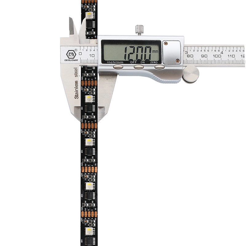 5 V einzeln adressierbares RGBW DMX-gesteuertes LED-Band, Haltepunkt, Wiederaufnahme, schwarze Leiterplatte 5 V einzeln adressierbares RGBW DMX-gesteuertes LED-Band, Haltepunkt, Wiederaufnahme, schwarze Leiterplatte