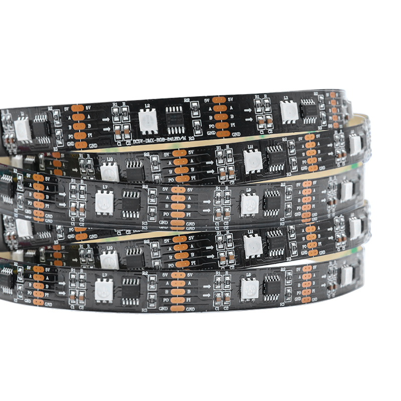 5V individuálně programovatelný Breakpoint Continuous 3v1 RGB LED Stripe DMX