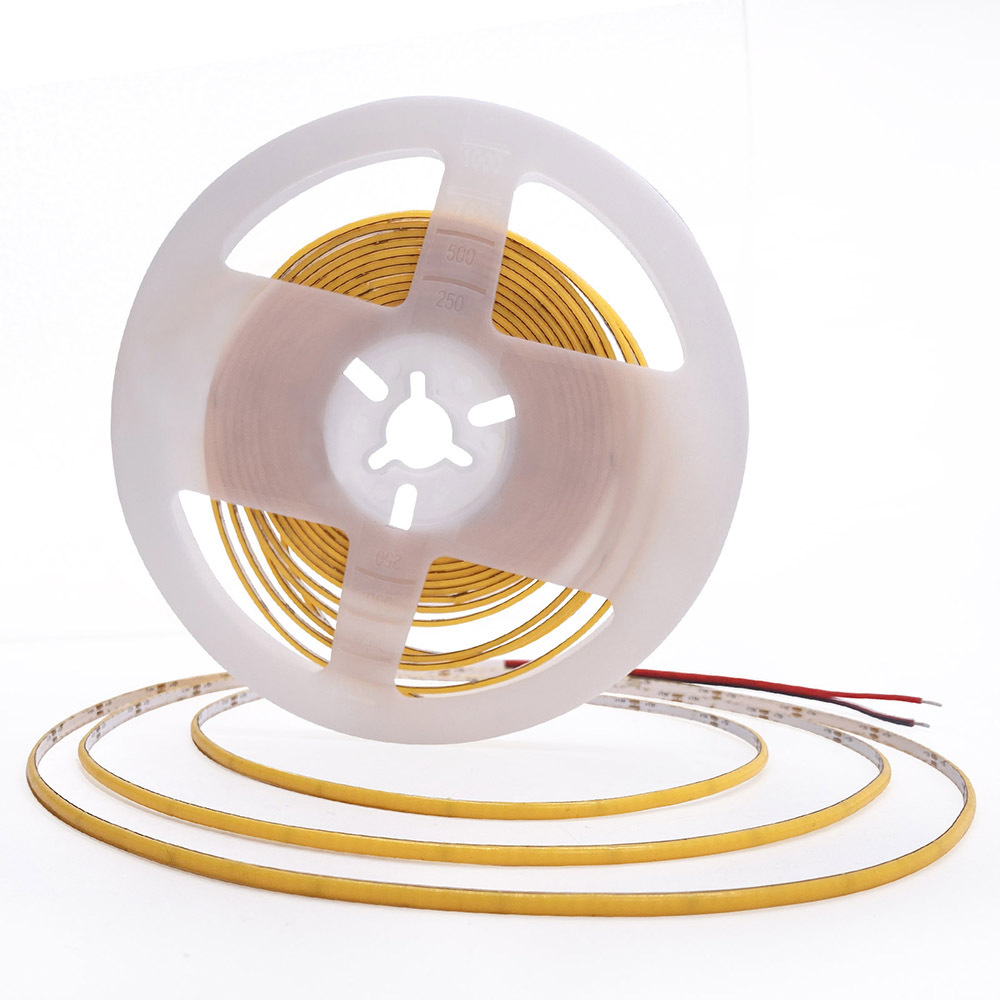 5V užší než 3 mm Tenčí LED pásy COB pro úzké prostory 480 čipů / m