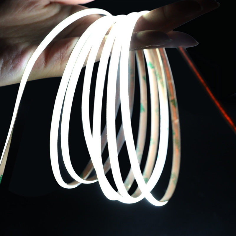 5mm tenké stmívatelné bílé 5V bateriové COB LED páskové světlo 320 čipů/m 5mm tenké stmívatelné bílé 5V bateriové COB LED páskové světlo 320 čipů/m