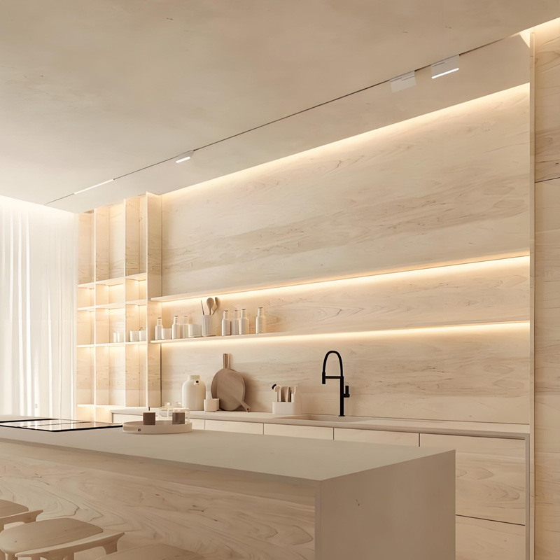5mm Ultra Slim Aluminum Profile LED Under Cabinet Strip Lighting Hardwired 5mm Ultra Slim Aluminum Profile LED Under Cabinet Strip Lighting Hardwired
